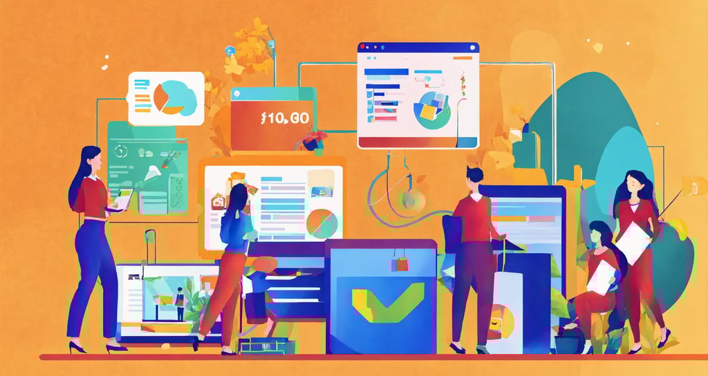 a group of people working master data integration project