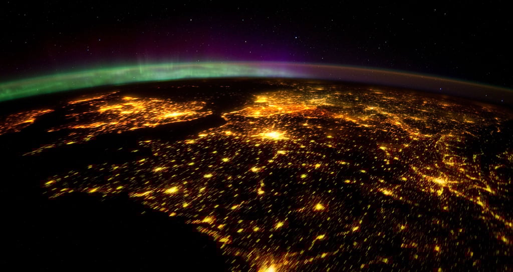Photo de l'Europe de l'Ouest depuis l'ISS