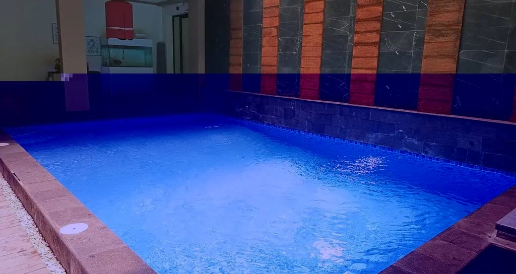 Kolam renang desain elegan di Karanganyar buatan dari tim dayanapool