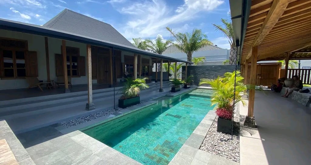 Kolam renang desain elegan di Wonosobo buatan dari tim dayanapool