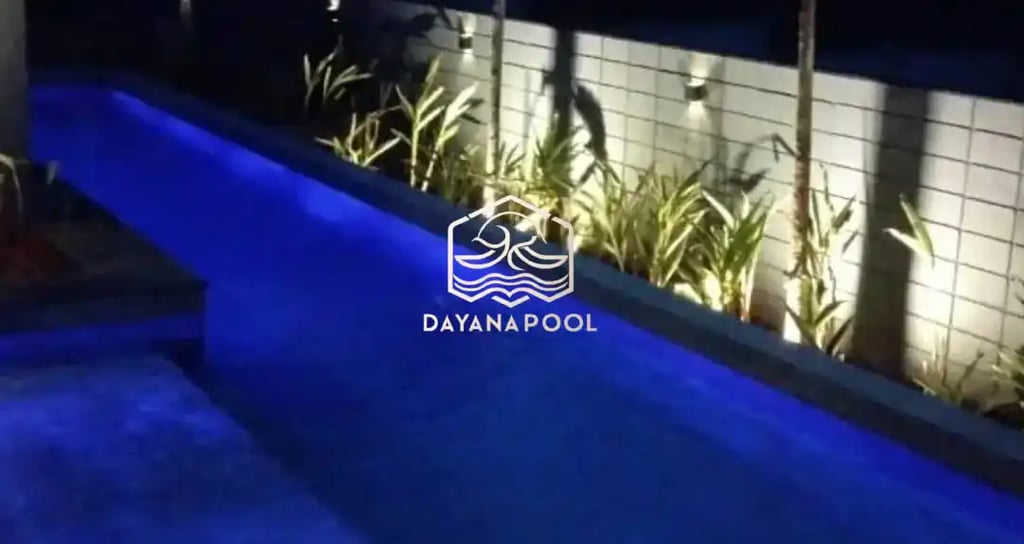 Kolam renang desain elegan di Karanganyar buatan dari tim dayanapool