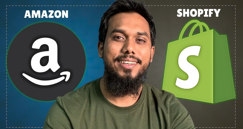 Shopify vs amazon online selling sarfaraz diwan - conektbiz.com