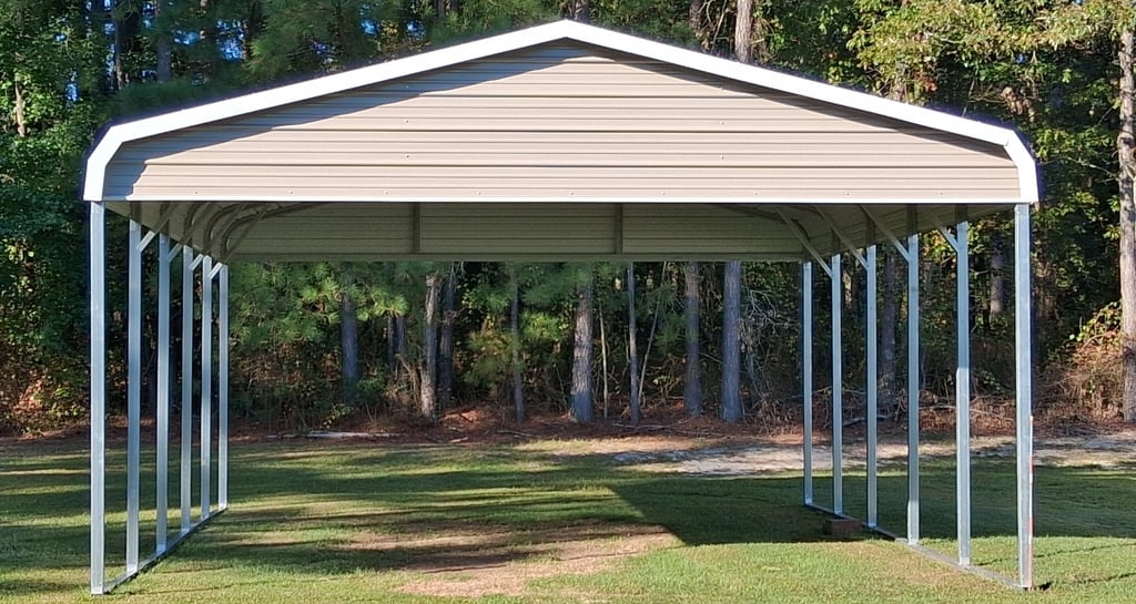 B-Frame Carport sold by Pine View Buildings of Moore County