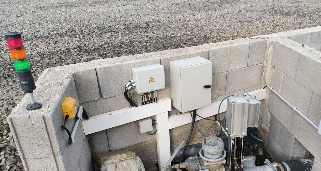 Aménagement électrique d'un poste de pompage en unité de méthanisation