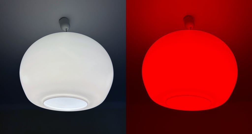 before and after using byeBlue blue light blocking night glasses by Snoozora