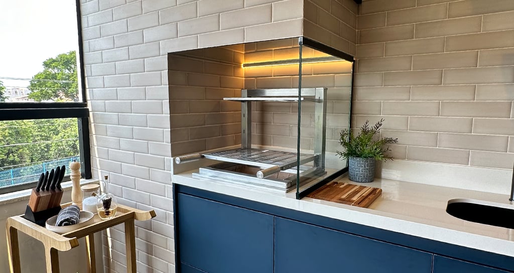 Projeto de área gourmet em São Paulo