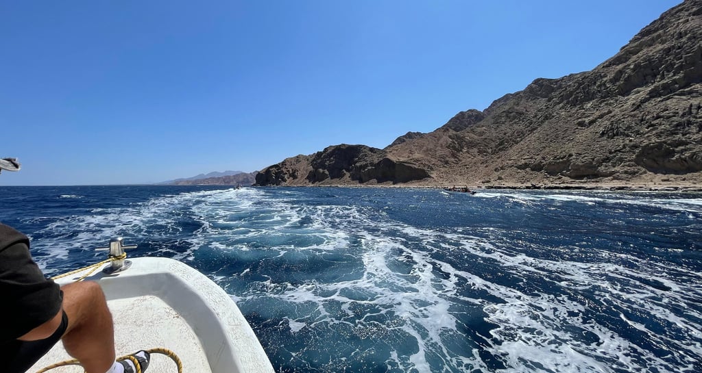 a boat sailing in the sea
