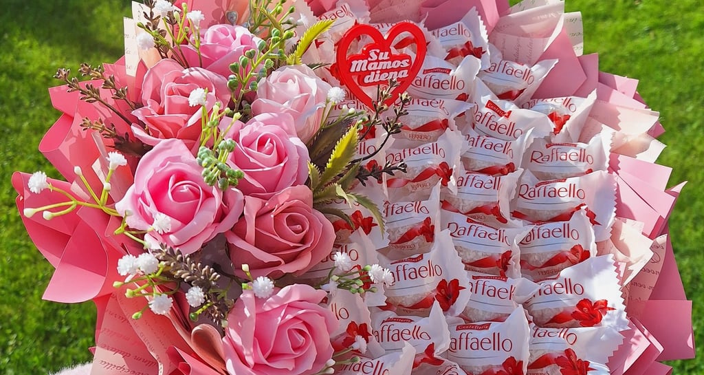 Užsakomos saldainių puokštės. Panevėžys