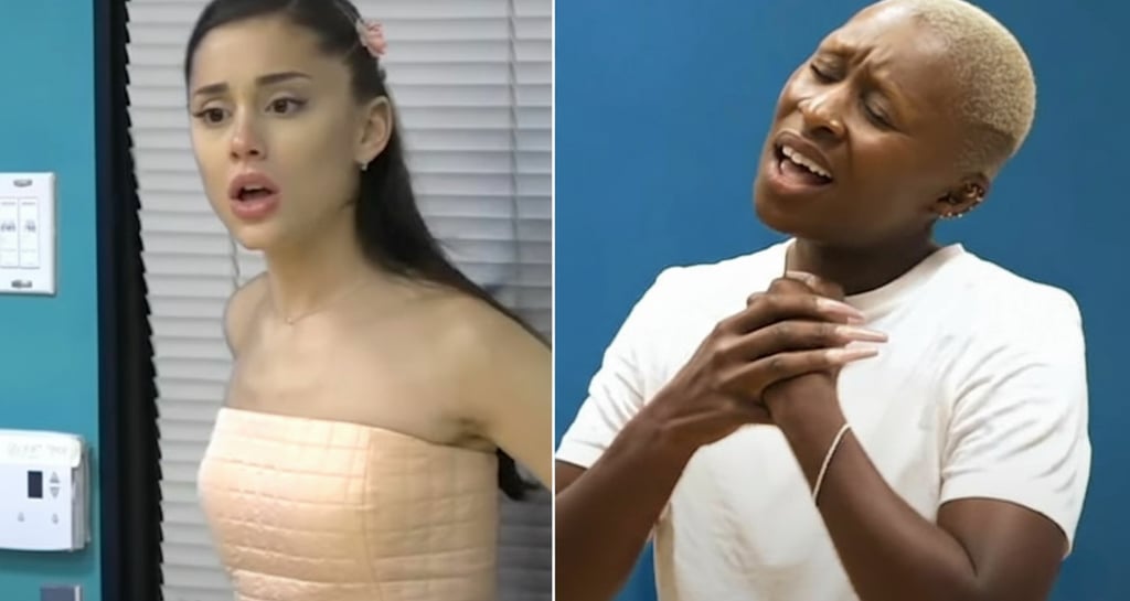 ariana grande y cynthia erivo en sus castings para wicked