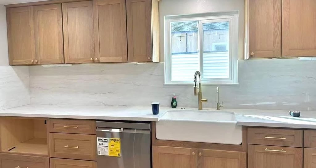 wood cabinets modern classic claim flood apron sink undermount gold hardware