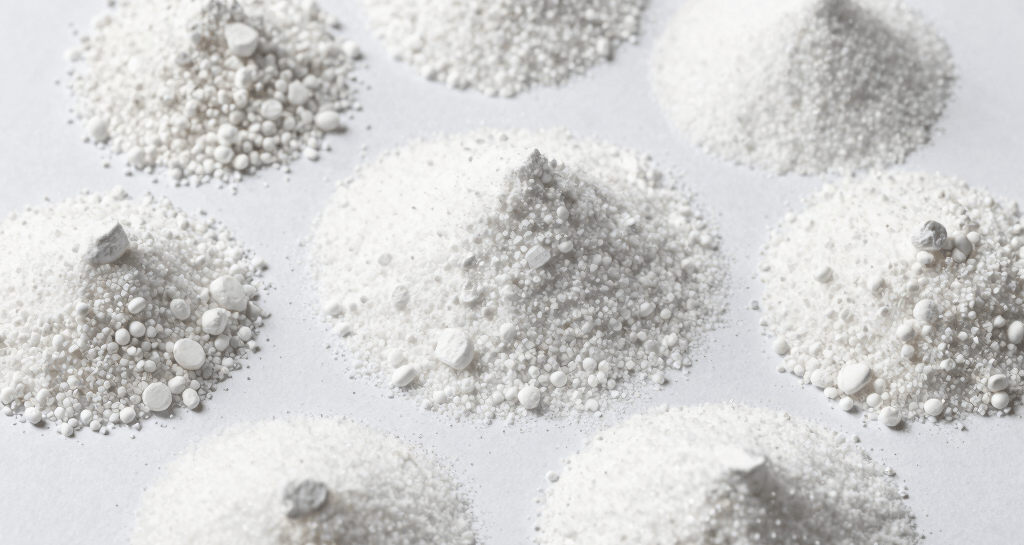 Industrial limestone quarry with heavy machinery in action under a clear sky.