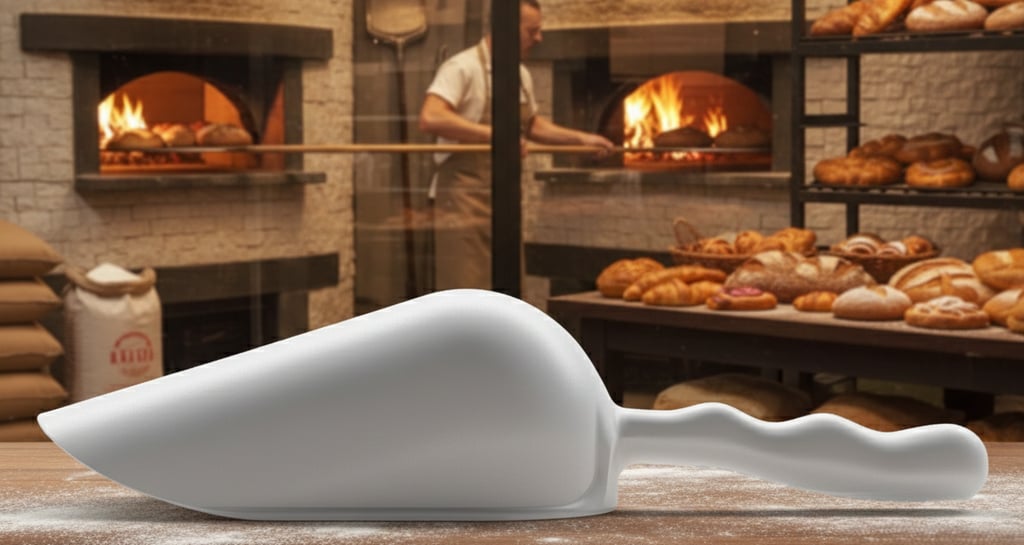 Pelle blanche HACCP pour boulangerie. Adaptée au pain, pâtes et farines.