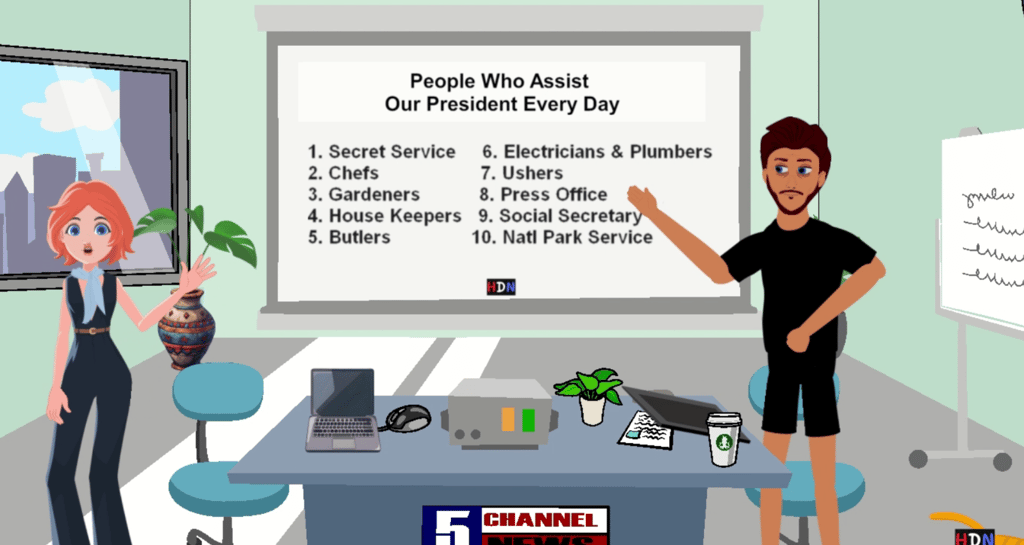 Hound Dog News for Kids S1 E2 Ruby and Brian explain about life and hero's at the White House