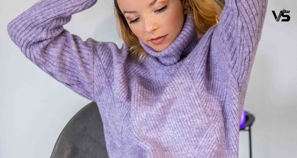 funnel neck sweater