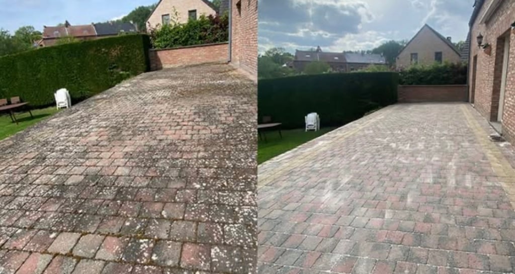 avant après nettoyage terrasse