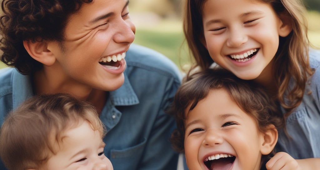A vibrant family reunion photo capturing joyful moments.