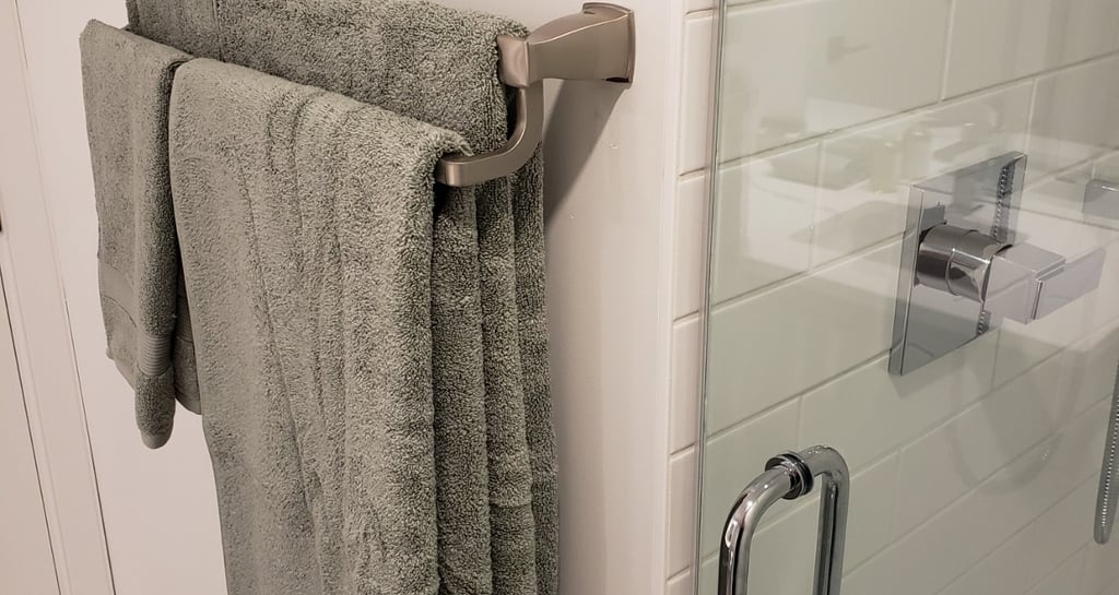 Large shower and soft towels.