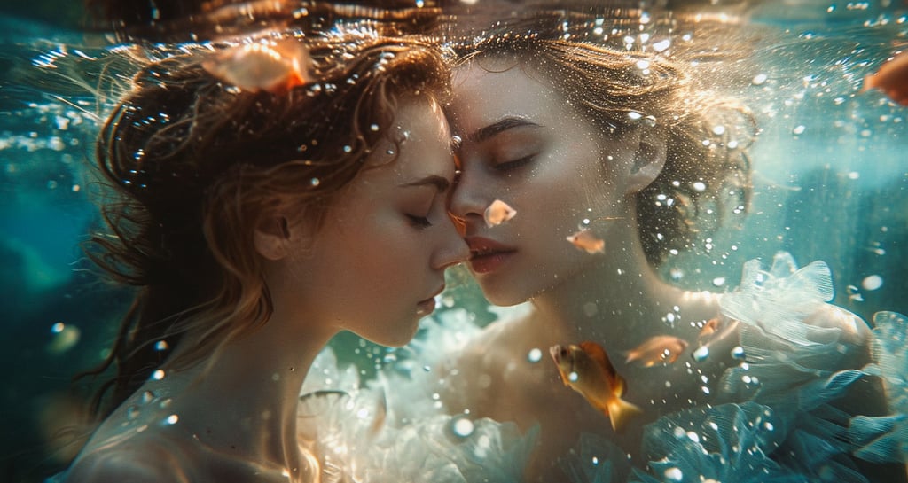amor bajo el agua