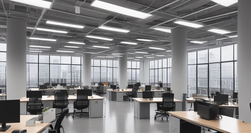 Shiny polished floors reflecting natural sunlight