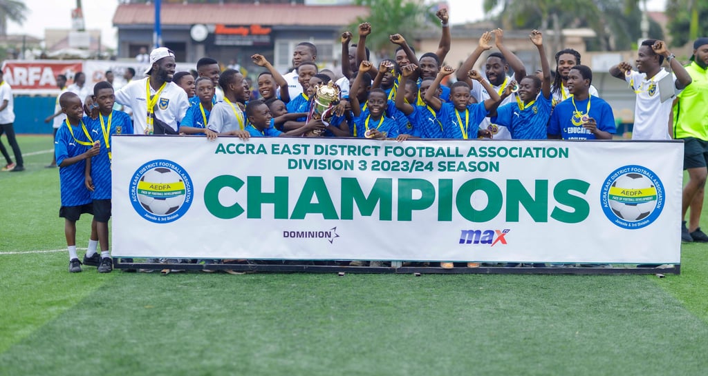 ACCRA EAST DFA COLTS LEAGUE 2023/24 U-13 OVERALL CHAMPIONS