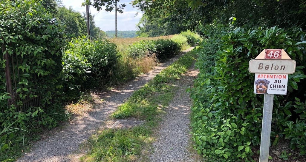 Ferme de Belon : entrée ferme de belon