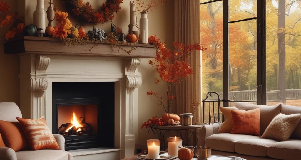 A beautifully arranged seasonal gift basket with various items.