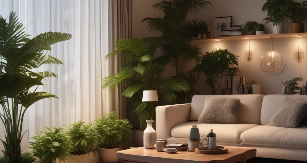 A serene spa setting with soft lighting and calming decor.