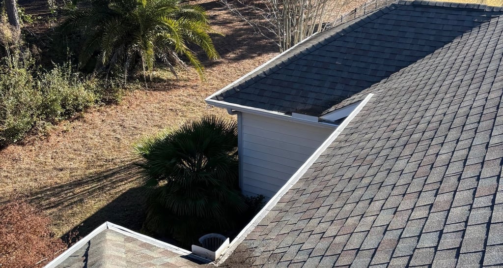 picture of a gutter system