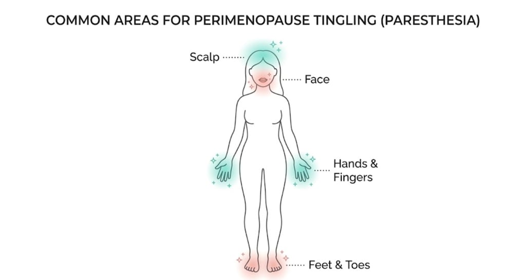 perimenopause tingling
