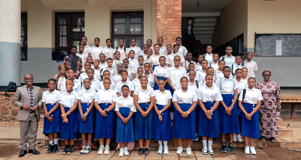 Elèves du Lycée Wima après une formation du Groupe Jérémie. Novembre 2025