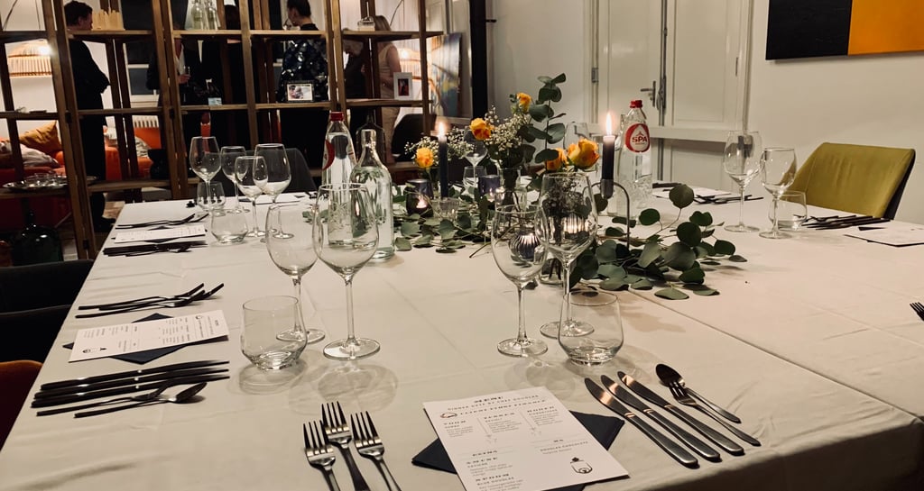 chef douglas private dinner table