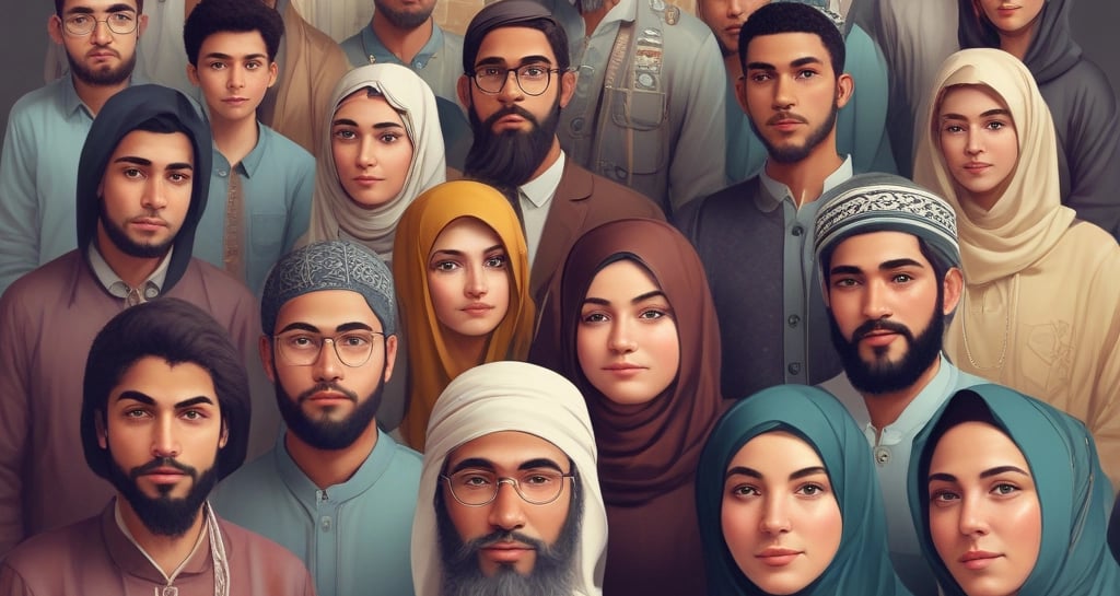 A diverse group of individuals sharing moments of connection.