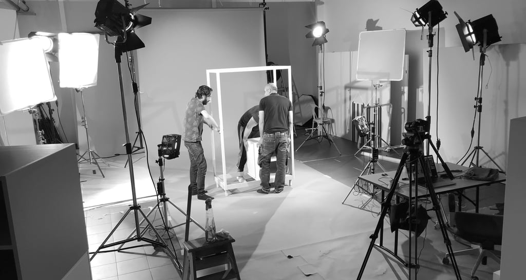 Plateau de tournage pour orchestra