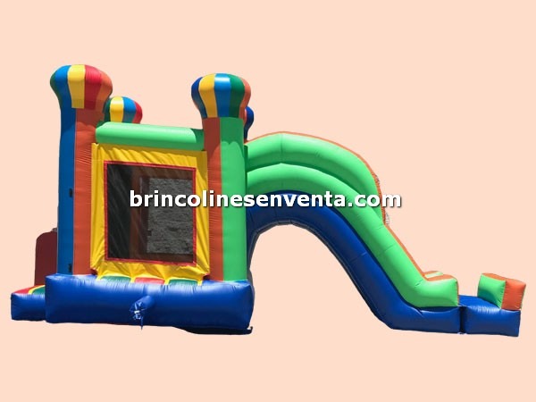 combo jumper con globos multicolor con resbaladilla