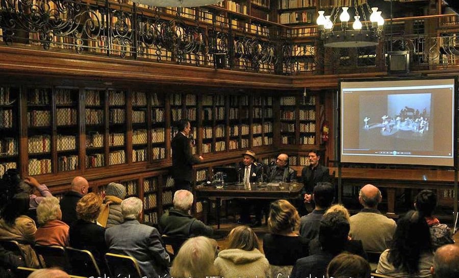 Marcelo Castelo, Coco Días, Eduardo Arquinbau y Carlos Rivarola en la Alianza Francesa.