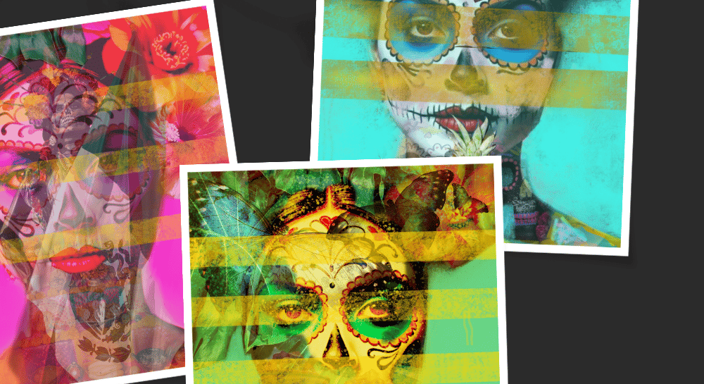 Digital, colorful artworks inspired by the vibrant energy of Mexico - Flash for empathy
