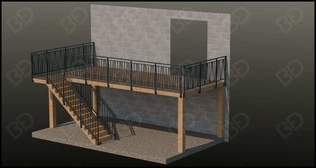 "Modélisation 3D d’un garde-corps sur mesure pour escalier