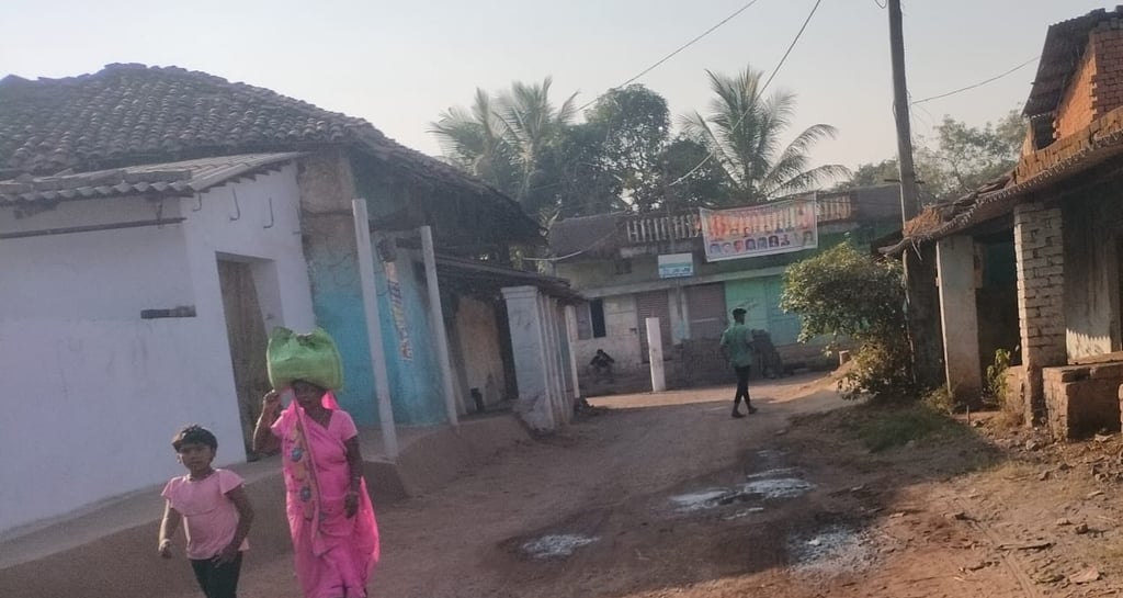 Mother and Daughter is going to village