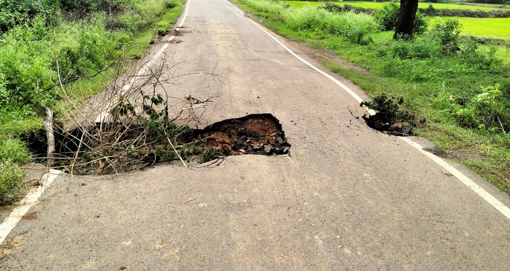 Broken road