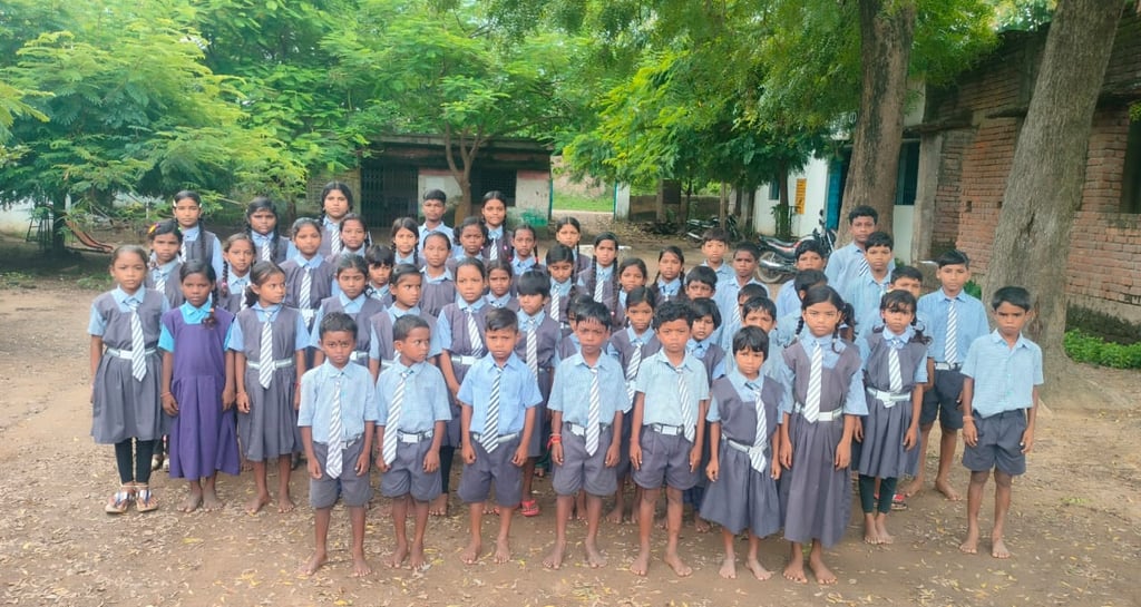 children group of Govt. Middle School Kanshidih