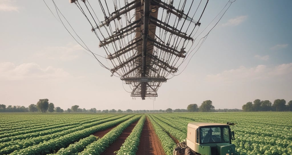 A team of innovators collaborating on agritech solutions.