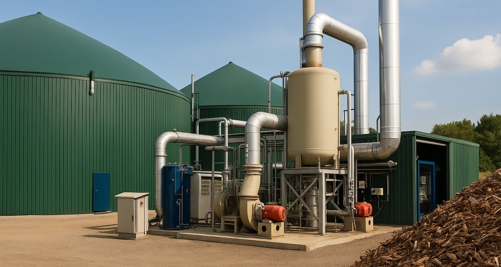 Impianto per la produzione di biogas e biometano da biomasse