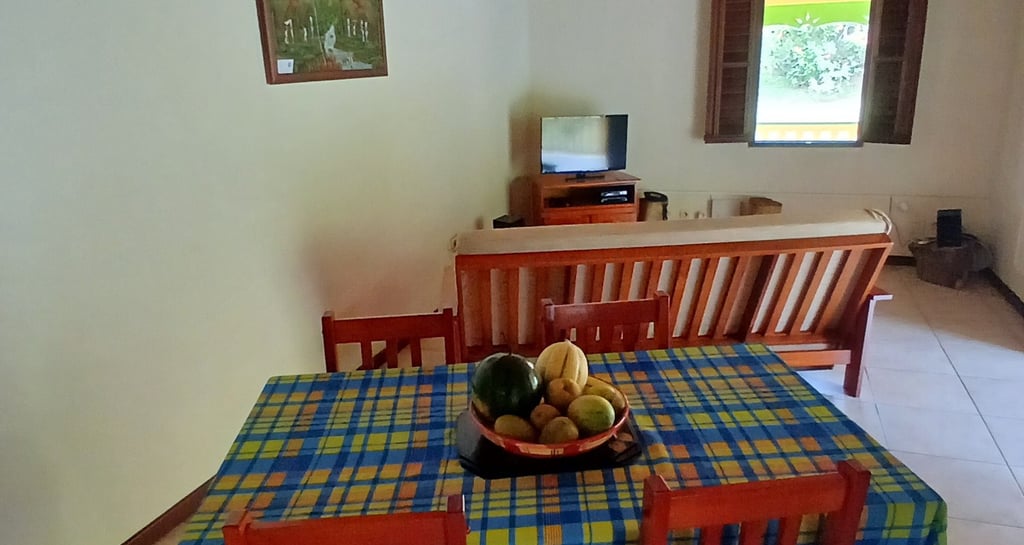 Espace salon avec la télé