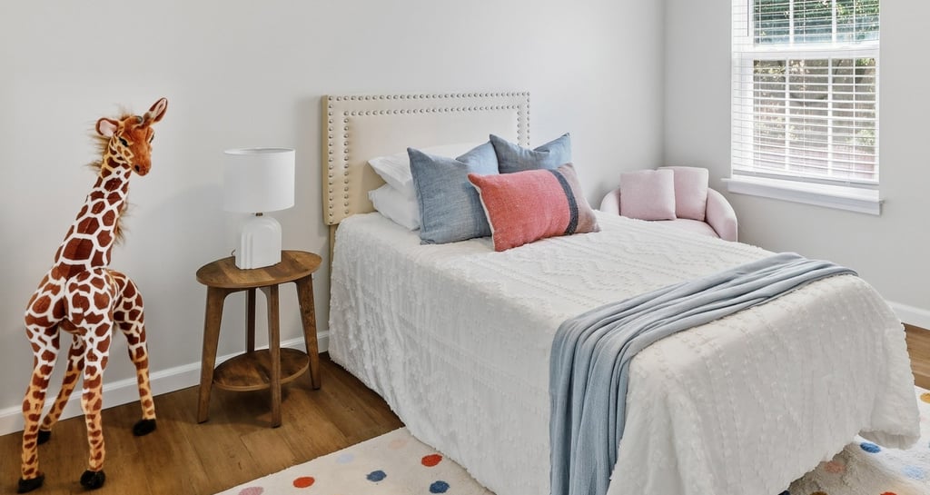 kids room staged by staging house in simpsonville sc