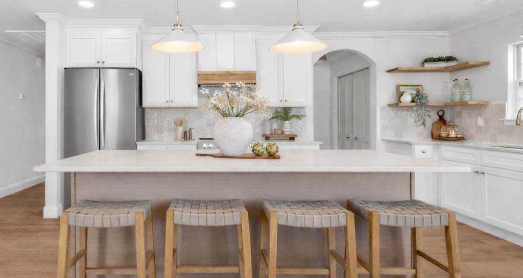 kitchen in greenville staging house