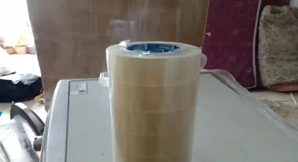 High-quality packing tape and stretch film used by Seemanchal Packers & Movers for secure packing of