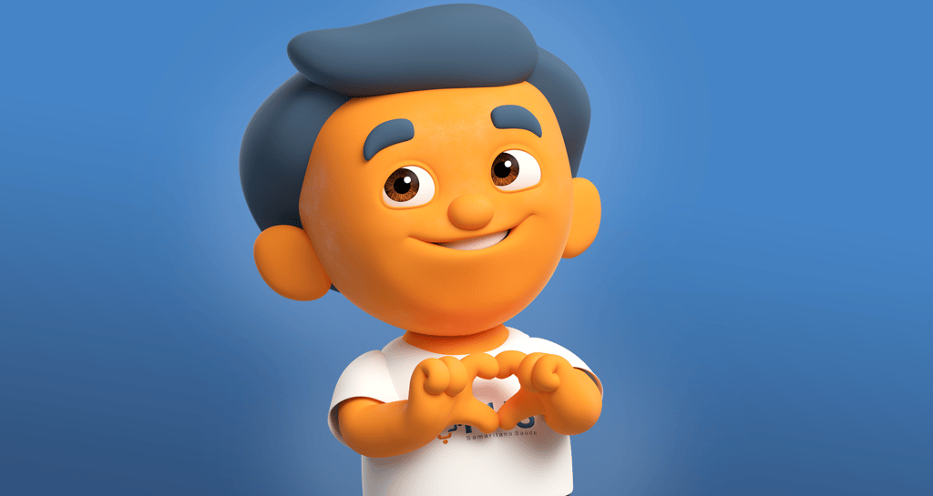 mascote 3d, personagem 3d, massinha 3d