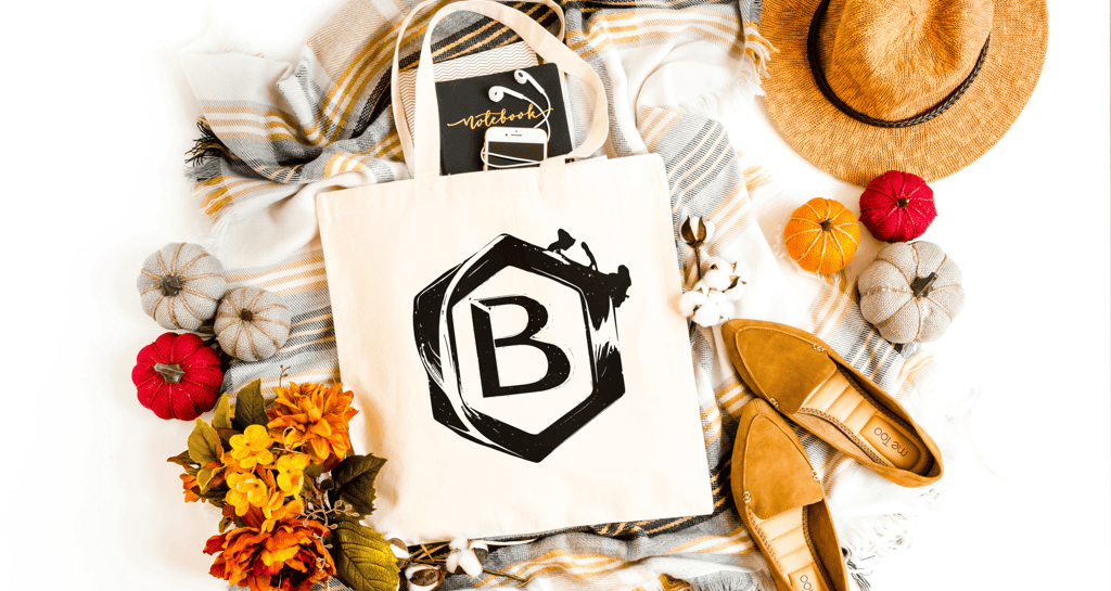 a baguet bag with a hat and a hat on it