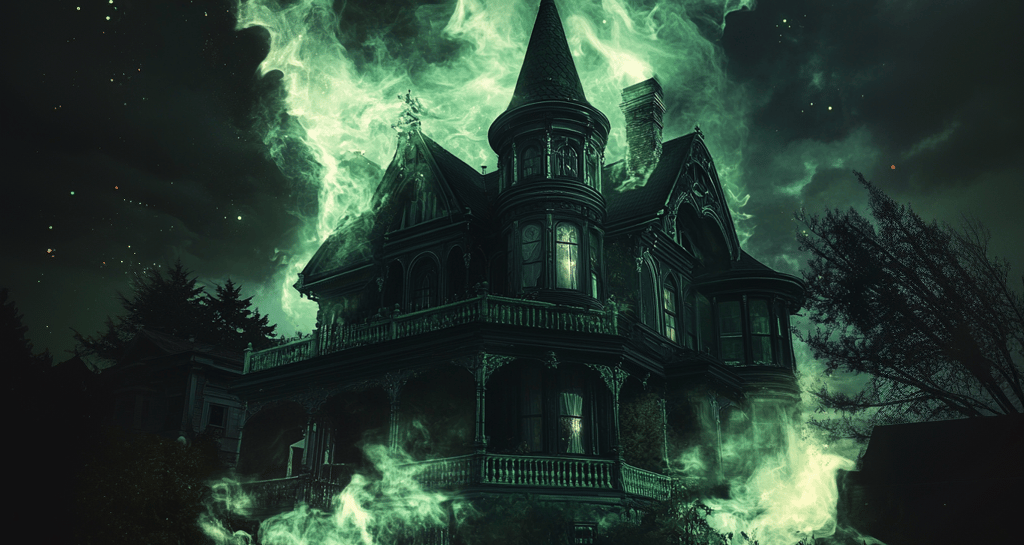 Haunted Mason’s Manor glows with spectral energy at its fall