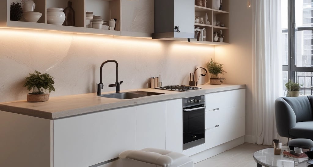 Freshly vacuumed carpet in a cozy Westchester home.